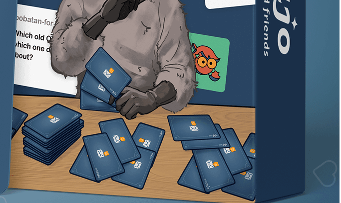 AskFujo box close-up with character illustration